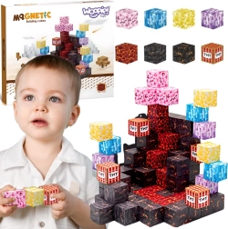 3D magnetinė konstrukcinė dėlionė – 74 vnt.