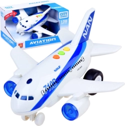 Interaktyvus asmeninis lėktuvas su šviesomis ir garsais, trinties pavara 1:200
