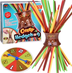 Įgūdžių žaidimas Crazy Ežiukas spalvotos lazdelės
