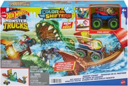 HOT WHEELS MONSTER TRUCKS Color Shifters – krokodilo žandikaulių žaidimų rinkinys