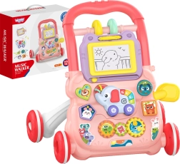 Interactive children's walker WOOPIE with musical functions and drawing board