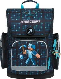 Mokyklinė kuprinė Baagl Ergo Minecraft Blue Axe