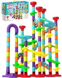 WOOPIE spiralinis kulodromas – rutuliukų trasa, 142 dalys