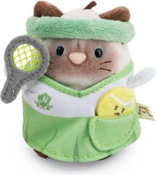 Nici MyMochi Siamo – Siamo veislės katytė teniso kostiumu su kamuoliuku, 8 cm