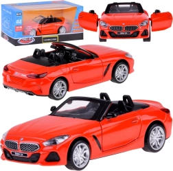 Metalinės konstrukcijos BMW Z4 M40i kabrioleto modelis 1:30 su šviesomis ir garsais