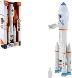 Žaislinė raketa su garais, šviesomis ir garsais 36 cm