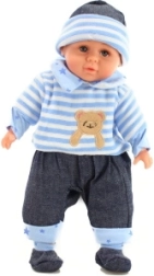 Kūdikėlis berniukas su minkštu kūneliu 35 cm