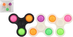 Spinneris bubble pops plastikas 7 cm – antistresinis žaislas 3 spalvos