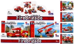 Konstruktorius „Ugniagesiai“ su minifigūrėle – 4 rūšys