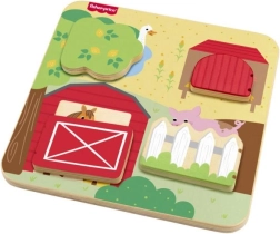 Fisher-Price medinė slėpynių žaidimo lenta su gyvūnėliais