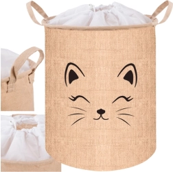 Tekstilinis žaislų ir skalbinių krepšys su dangčiu 35 l KRUZZEL