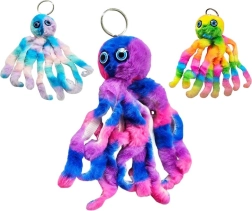 Pliušinis aštuonkojo pakabukas 18 cm