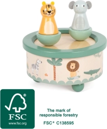 Medinė muzikos dėžutė Safari small foot