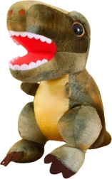 Pliušinis dinozauras su odos tekstūra, žalias, 32 cm