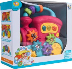 Interaktyvus traukinukas patiems mažiausiems su garsais ir šviesomis