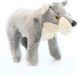 Standing plush wolf 20 cm