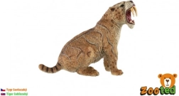 Plastic figurine of a saber-toothed tiger 11 cm
