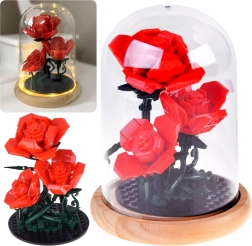 Statybinis rinkinys – apšviesta rožė po kupolu, 219 dalių