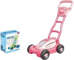 Rožinė burbulų vejapjovė su apšvietimu