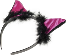 Carnival Headband Cat with Ears and Feathers