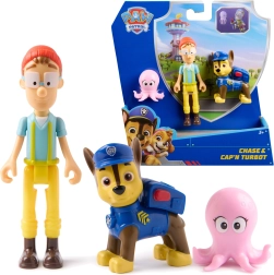 Paw Patrol figūrėlės Čeisas, kapitonas Turbotas ir aštunkojis – „Adventure Bay“ rinkinys
