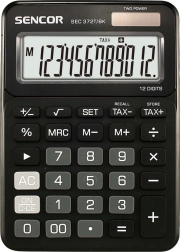 Stalinė skaičiuoklė SEC su 12 skaitmenų LCD ekranu