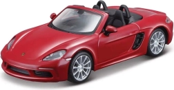 Bburago 1:32 - Porsche 718 Boxster - Dark Red, Yellow
