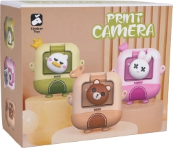 Vaikiškas fotoaparatas su momentine terminiu spausdinimu Meškiukas
