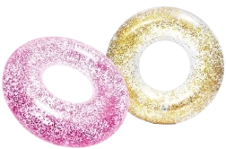 Pripučiamas ratas su blizgučiais INTEX Sparkling Glitter 107 cm