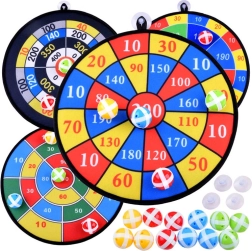 4 taikinių rinkinys su kamuoliukais su lipniu „Velcro“ (36 cm)