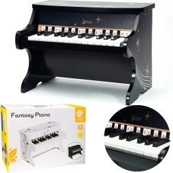 Vaikiškas pianinas Classic World – juodas medinis