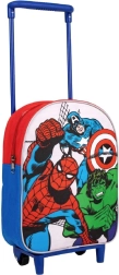 Cerdá vaikiška kelioninė kuprinė ant ratukų Avengers 29 cm
