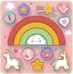 Balansinis dėlionės vienaragis 2 viename