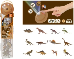Plejo dinozaurų projektorius su figūrėlių rinkiniu