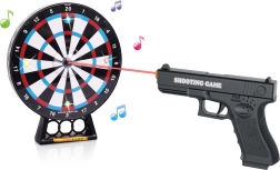 Lazerinis pistoletas su taikiniu