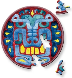 Round puzzle CURIOSI Picoli – Mask, 33 pieces