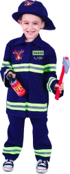 Kids' firefighter costume – Czech print, size L