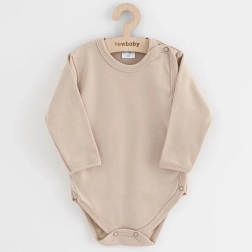 Baby bodysuit with snaps New Baby Classic II, light beige