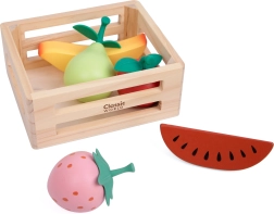 Wooden Basket with Fruit Classic World