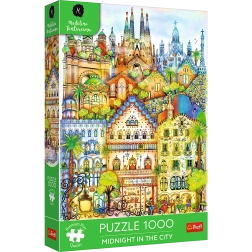 Premium 1000 dalių dėlionė – vidurnaktis Barselonoje