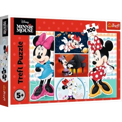Dėlionė 100 detalių Smagioji MINNIE DISNEY nuo Trefl