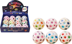 Kosminis mėtantis ir spaudžiamas kamuoliukas su grioveliais, baltas 7 cm