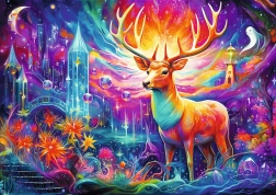 Dėlionė 1000 dalių – mistinis elnias „DreamScapes“