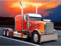 Deimantinė mozaika Raudonas sunkvežimis su liepsnomis 30x40 cm