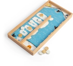 Bigjigs Toys medinis stalo žaidimas su rituliais ant ledo