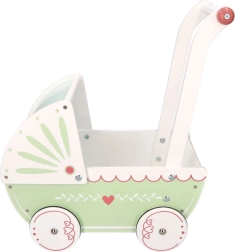 Medinis lėlių vežimėlis