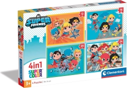 Dėlionė 4 viename DC Super Friends Super Color
