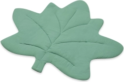 Muslino žaidimų kilimėlis New Baby Maple Leaf, mėtų spalvos