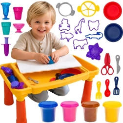 Woopie creative modeling clay table with accessories, 40 pieces