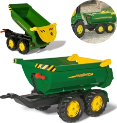 Vaikiškas priekabos vežimėlis su atverčiama kėbulu JOHN DEERE ROLLY TOYS halfpipe